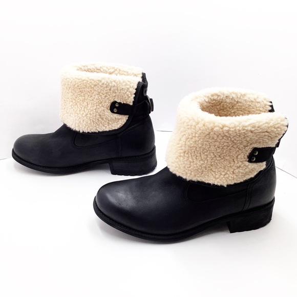 {UGG}Aldon Water Resistant Leather Boot - Picture 2 of 16